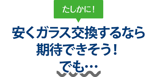 たしかに！ 安くガラス交換するならZEXTさんは期待できそう！でも…